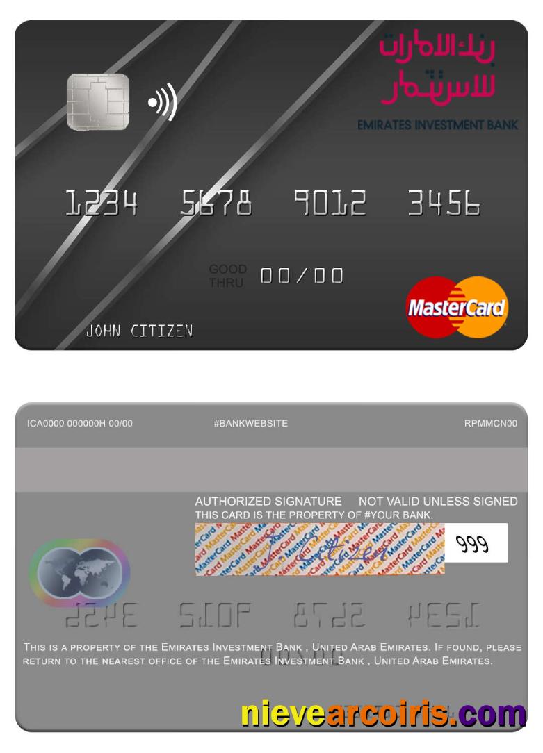 United Arab Emirates Emirates Investment Bank mastercard